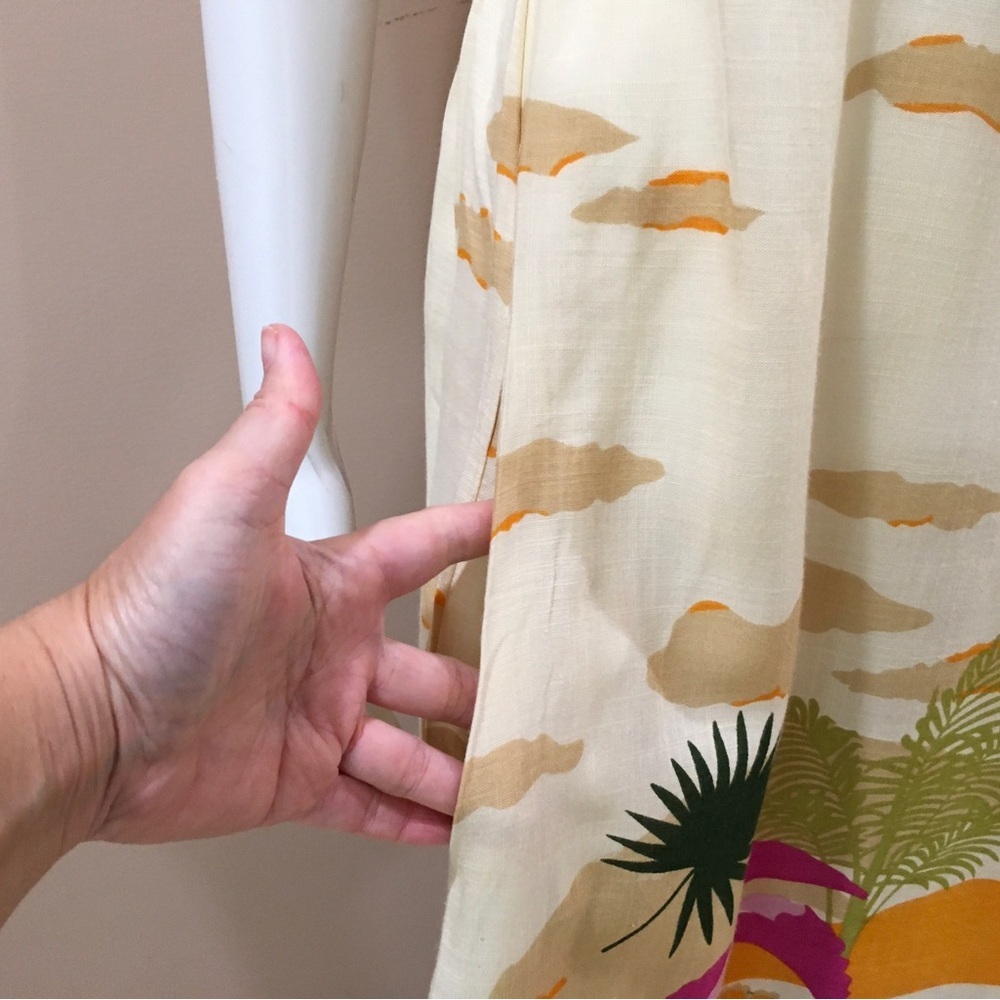 True Destinations Maxi Dress Palm Scenic Strapless Coverup Tropical Women S New - Picture 2 of 6